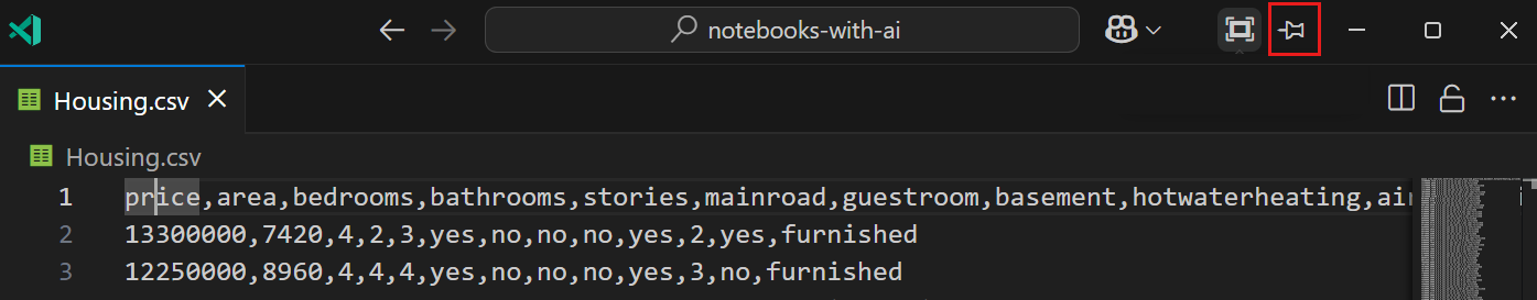 Floating window title bar with Always on Top option highlighted