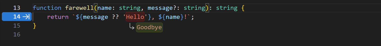 Copilot NES suggesting change after updating function name