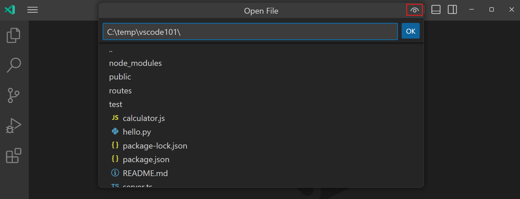 Simple File Dialog