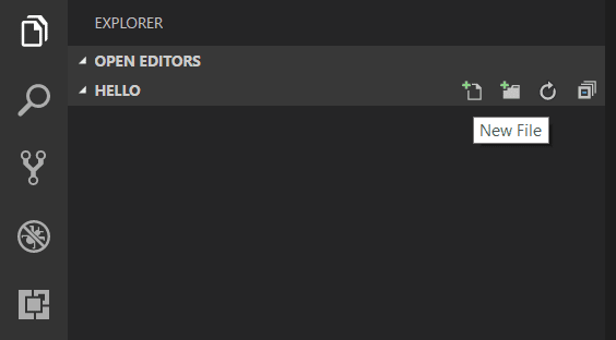 File Explorer New File